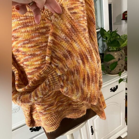 Appraisal Sweater Orange Brown Fall Colors Size Large - Picture 6 of 12